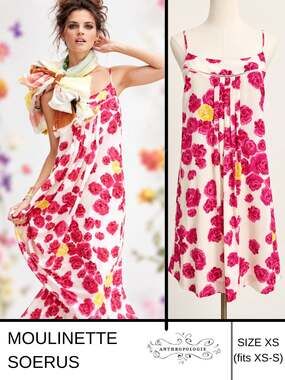 MSRP $168 Moulinette Soeurs Silk Dress Size XS-S | SAME DAY SHIP or NEXT DAY